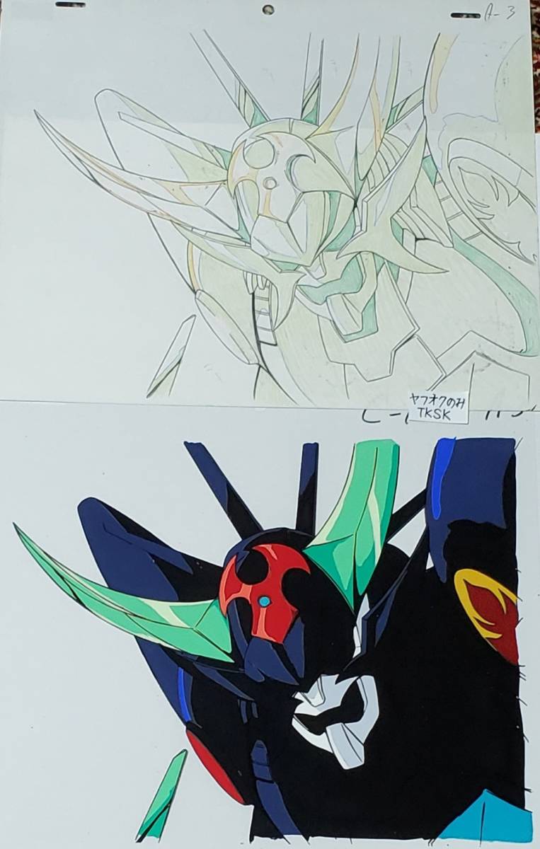 鎧伝サムライトルーパー 黒い輝煌帝 OP オープニング セル画と 鎧伝サムライトルーパー 黒い輝煌帝 OP オープニング セル画と