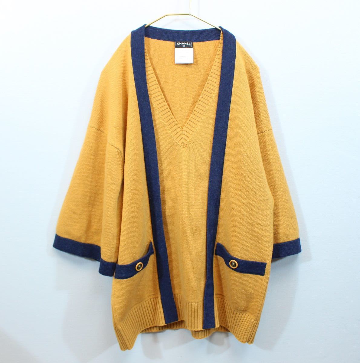 CHANEL CASHMERE100% DESIGN KNIT MADE IN UNITED KINGDOM/シャネル