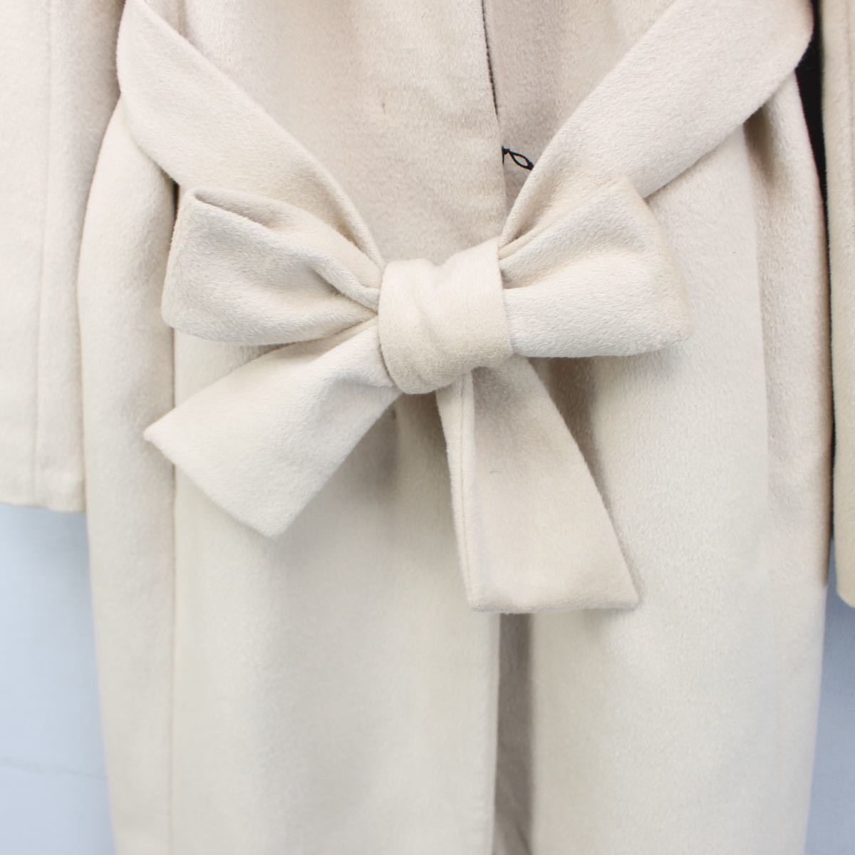 PINKY&DIANNE BLUE FOX FUR ANGORA BREND WOOL COATピンキー PINKY&DIANNE BLUE FOX FUR ANGORA BREND WOOL COATピンキー