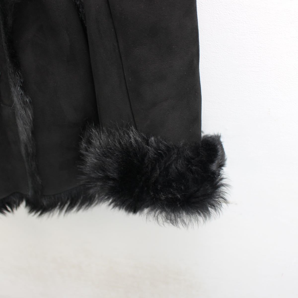 GRACE CONTINENTAL MOUTON BELTED COAT MADE IN ITALY/グレース