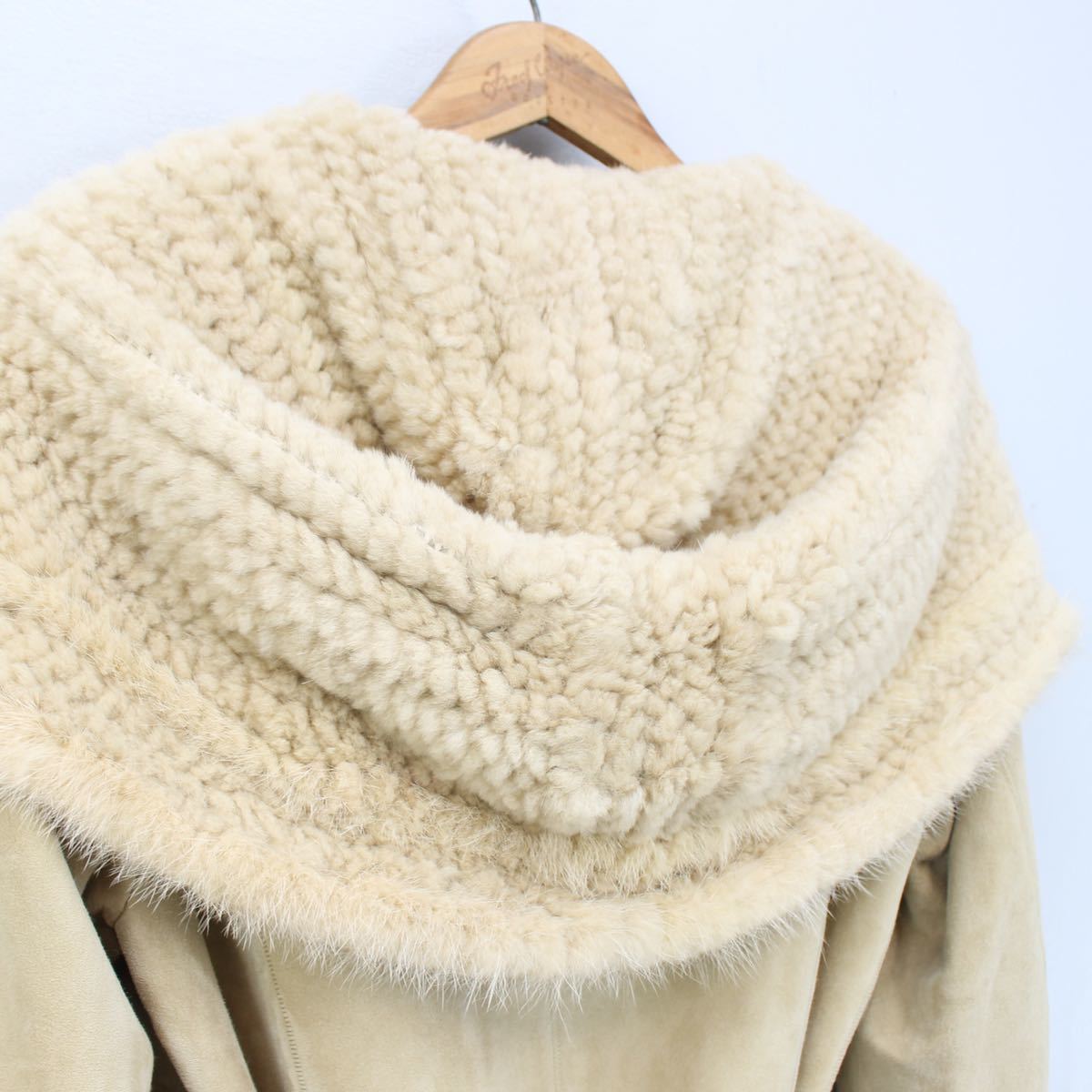 NORTH BEACH MOUTON BELTED COAT MADE IN KOREA/ノースビーチムートンベルテッドコート