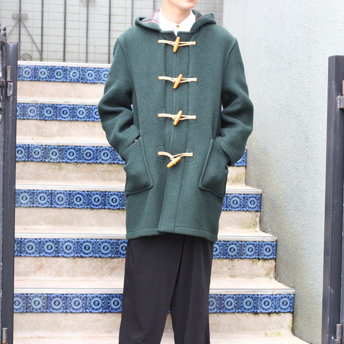 MONTGOMERY BY TIBETT WOOL DUFFLE COAT MADE IN ENGLAND MONTGOMERY BY TIBETT WOOL DUFFLE COAT MADE IN ENGLAND