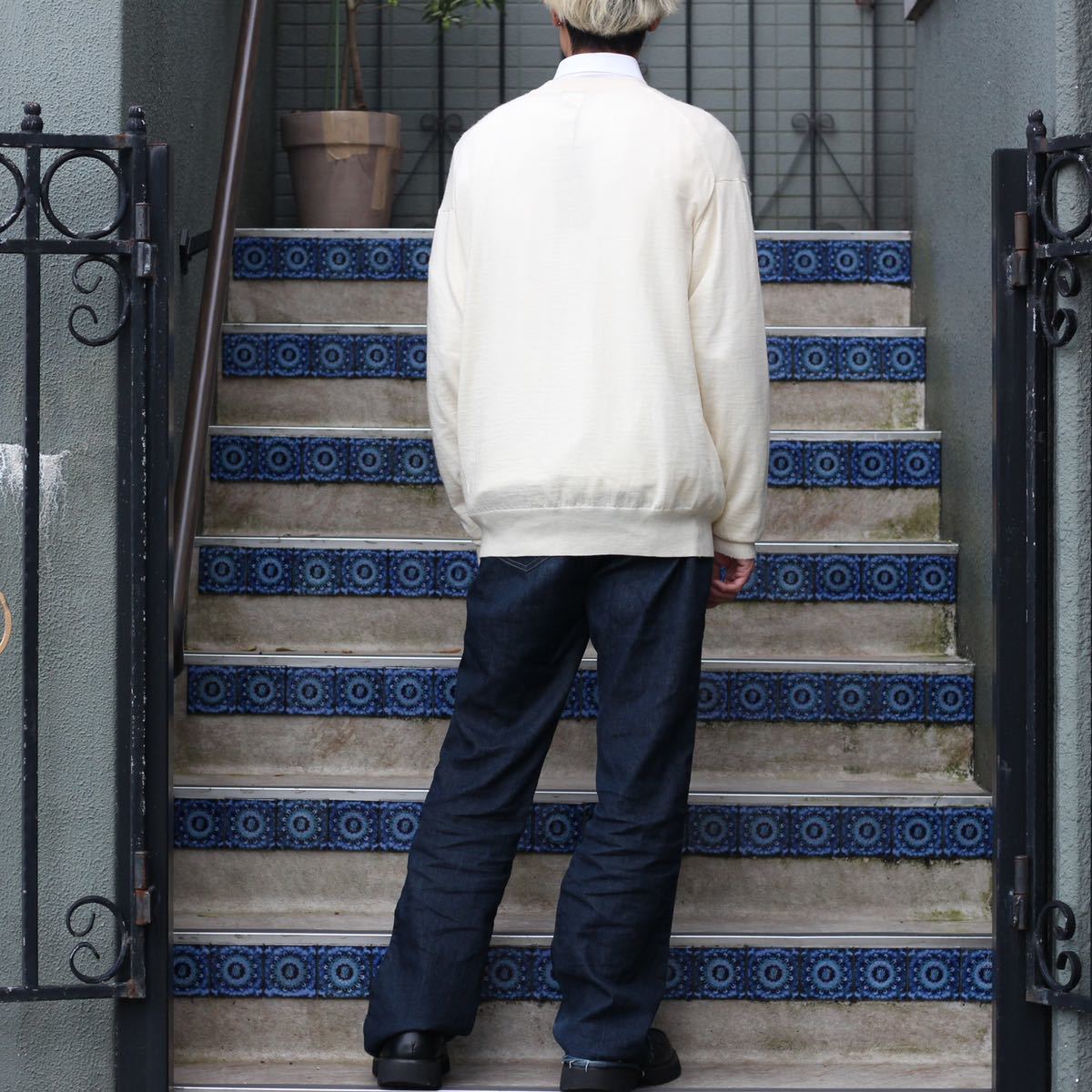 YOHJI YAMAMOTO POUR HOMME WOOL KNIT MADE IN JAPAN/ヨウジヤマモトプールオムウールニット