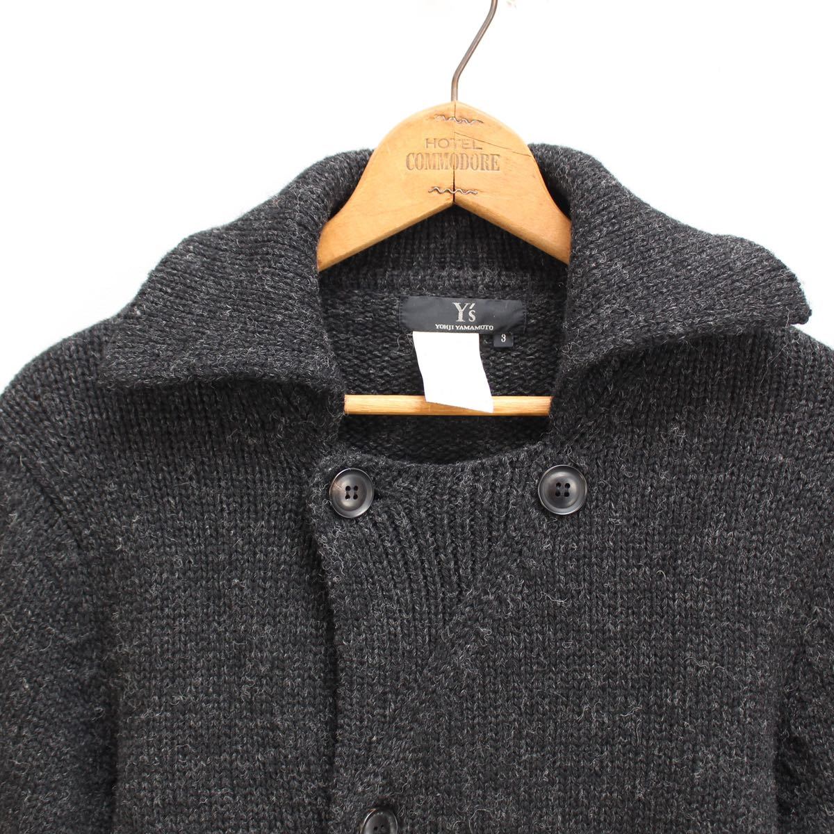 Y's YOHJI YAMAMOTO KNIT COAT MADE IN ITALY/ワイズヨウジヤマモト