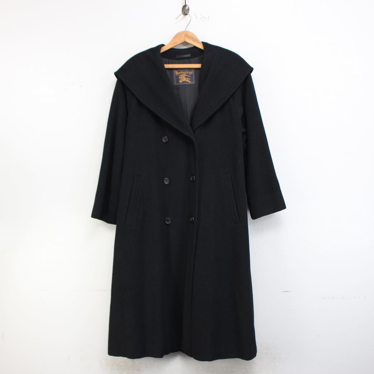 BURBERRYS CASHMERE BREND WOOL FOODED OVER COAT/バーバリーズカシミヤ混フーデッドオーバーコート_画像4