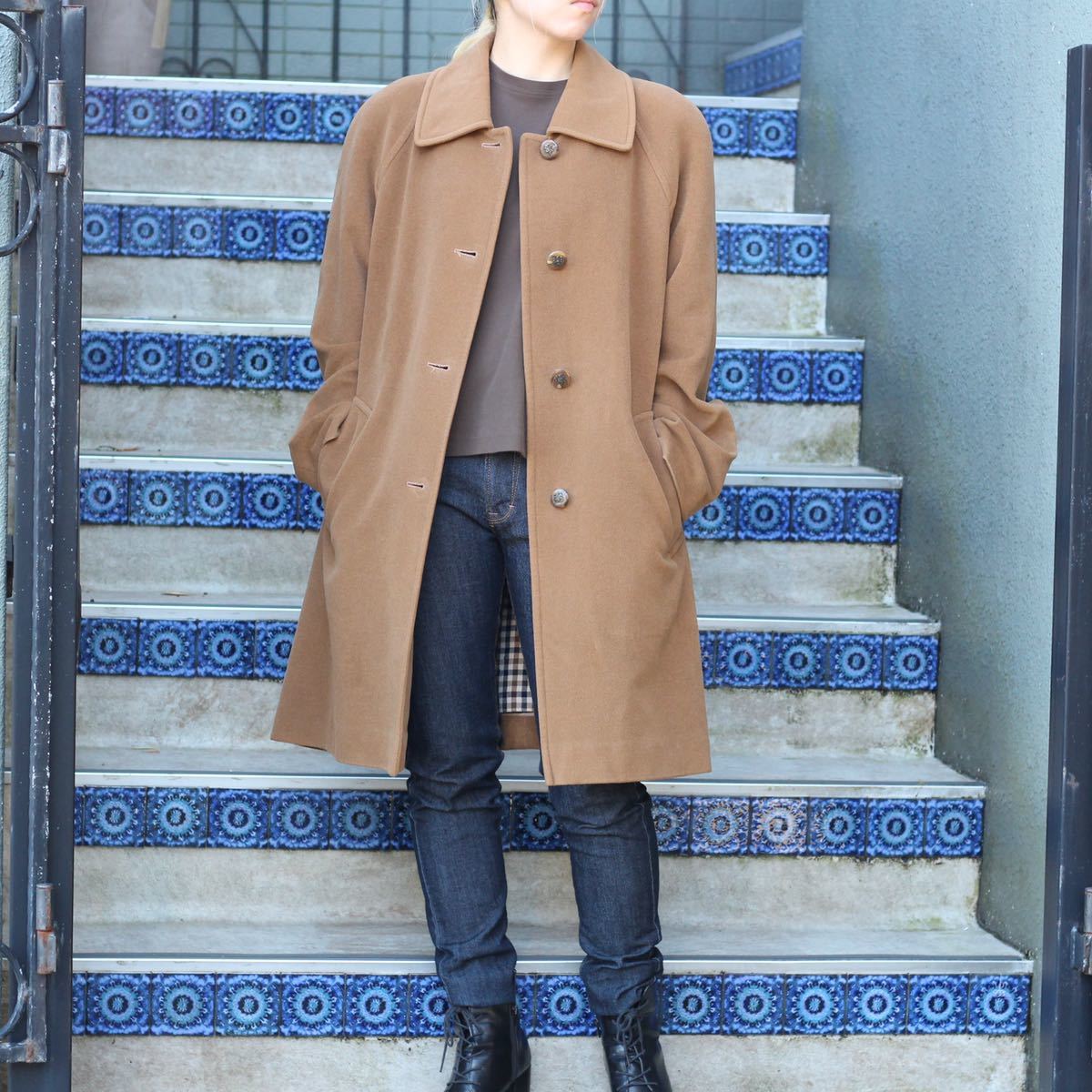 Aquascutum WOOL BALMACAAN COAT MADE IN JAPAN/アクアスキュータム