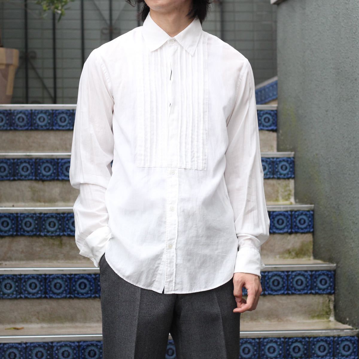 新品タグ付BURBERRY LONDON ENGLAND LONG SLEEVE DRESS SHIRT MADE IN