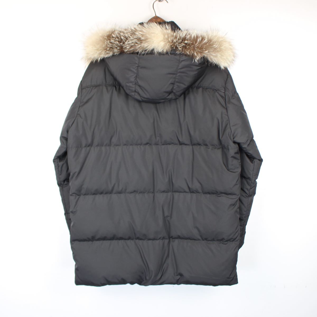 BURBERRY LONDON BLUE FROST FUR FOOFED DOWN JACKET/バーバリーロンドンブルーフロストファーフーデッドダウンジャケット_画像5