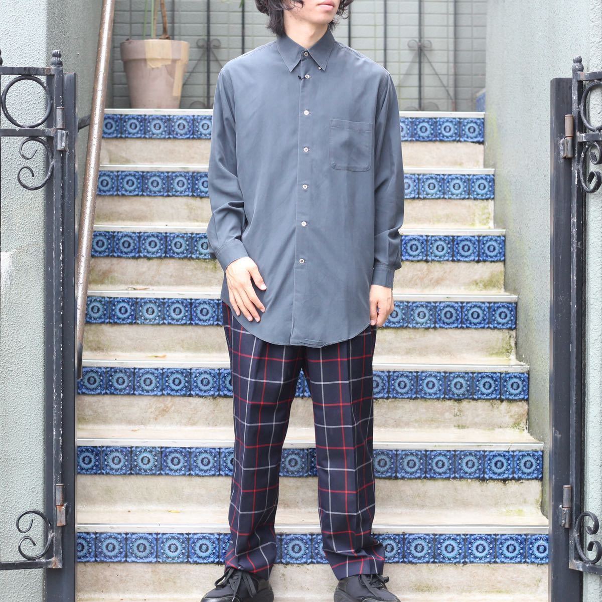 Burberrys CHECK PATTERNED WOOL SLACKS PANTS/バーバリーズチェック柄ウールスラックスパンツ