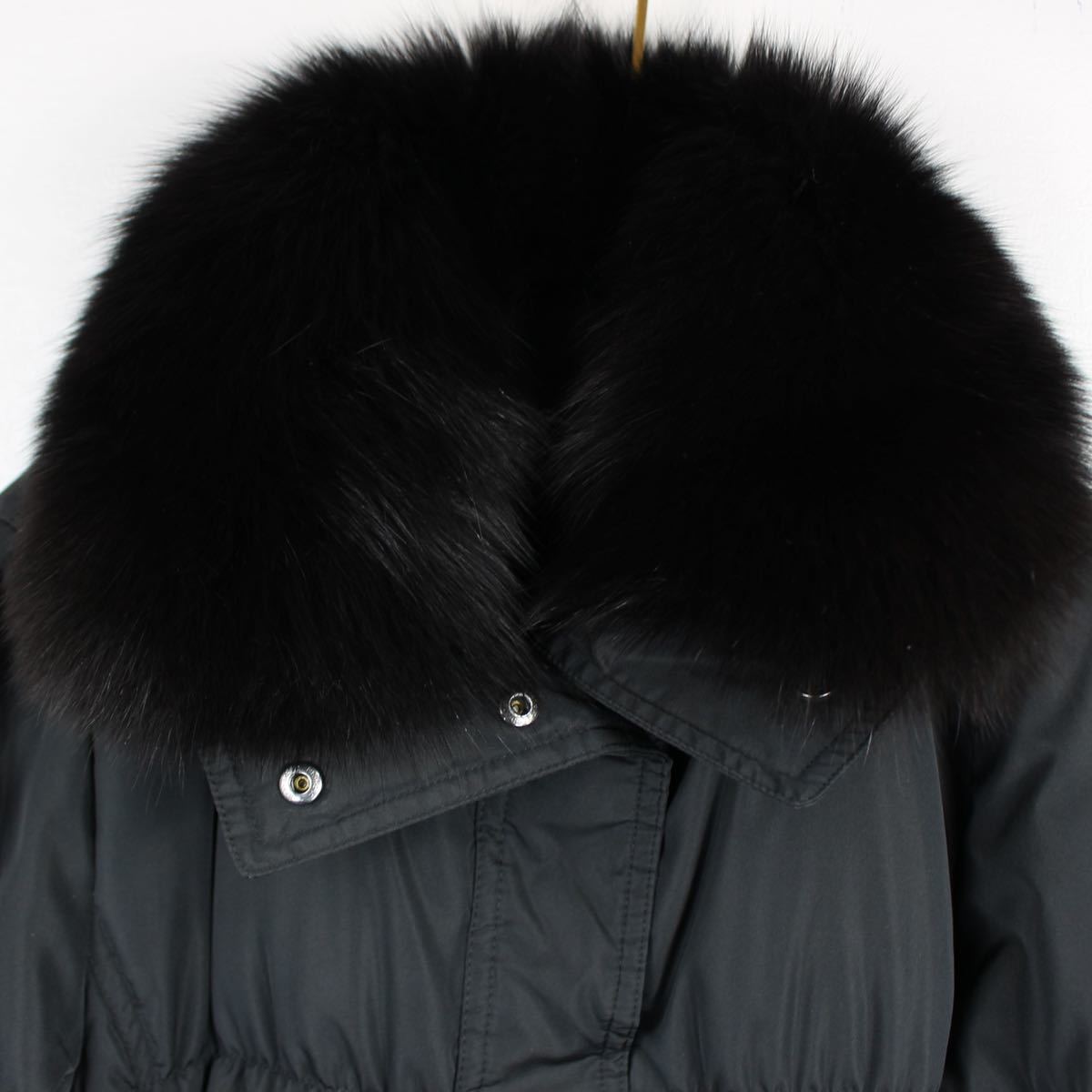 BURBERRY LONDON FUR BELTED LONG DOWN COAT/バーバリーロンドンファー付ベルテッドロングダウンコート