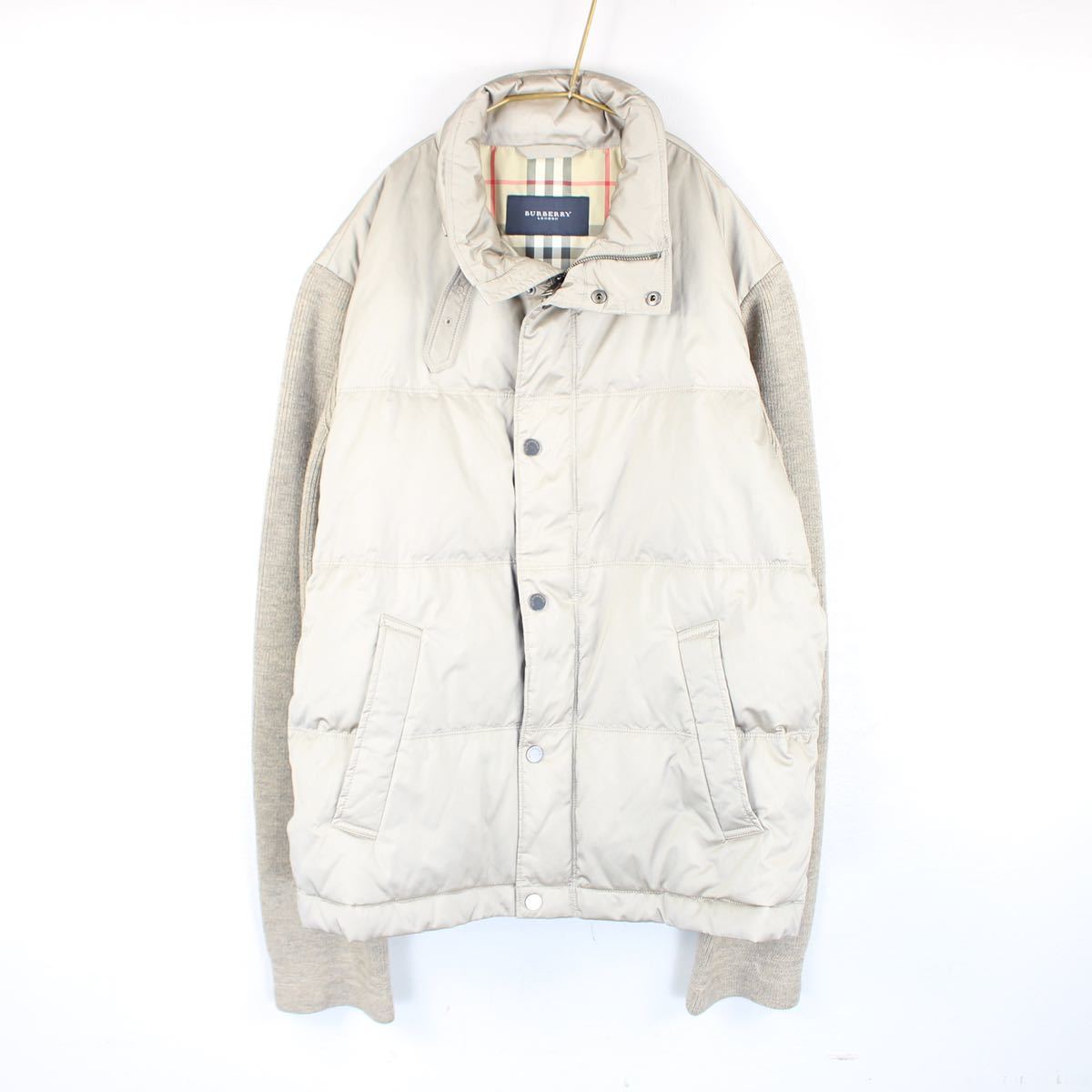 BURBERRY LONDON KNIT SWITCHED DOWN JACKET/バーバリーロンドンニット切替ダウンジャケット