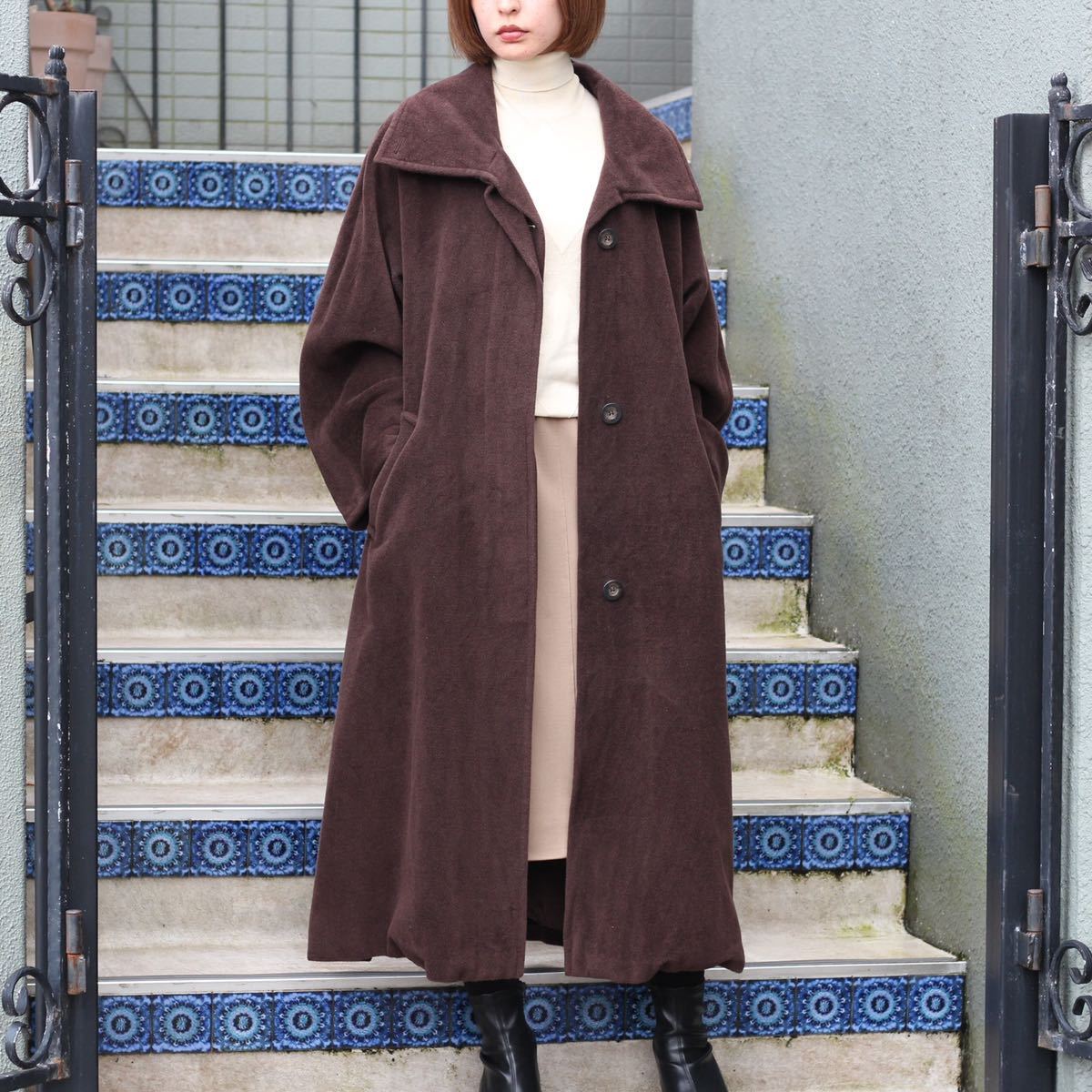 MAX MARA WHITE TAG WOOL OVER COAT MADE IN ITALY/マックスマーラ白タグウールオーバーコート_画像2