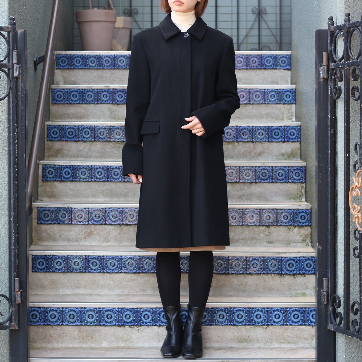 SPORTMAX MAX MARA WOOL BALMACAAN COAT MADE IN ITALY/スポーツマックスマックスマーラバルマカーンコート(ステンカラーコート)