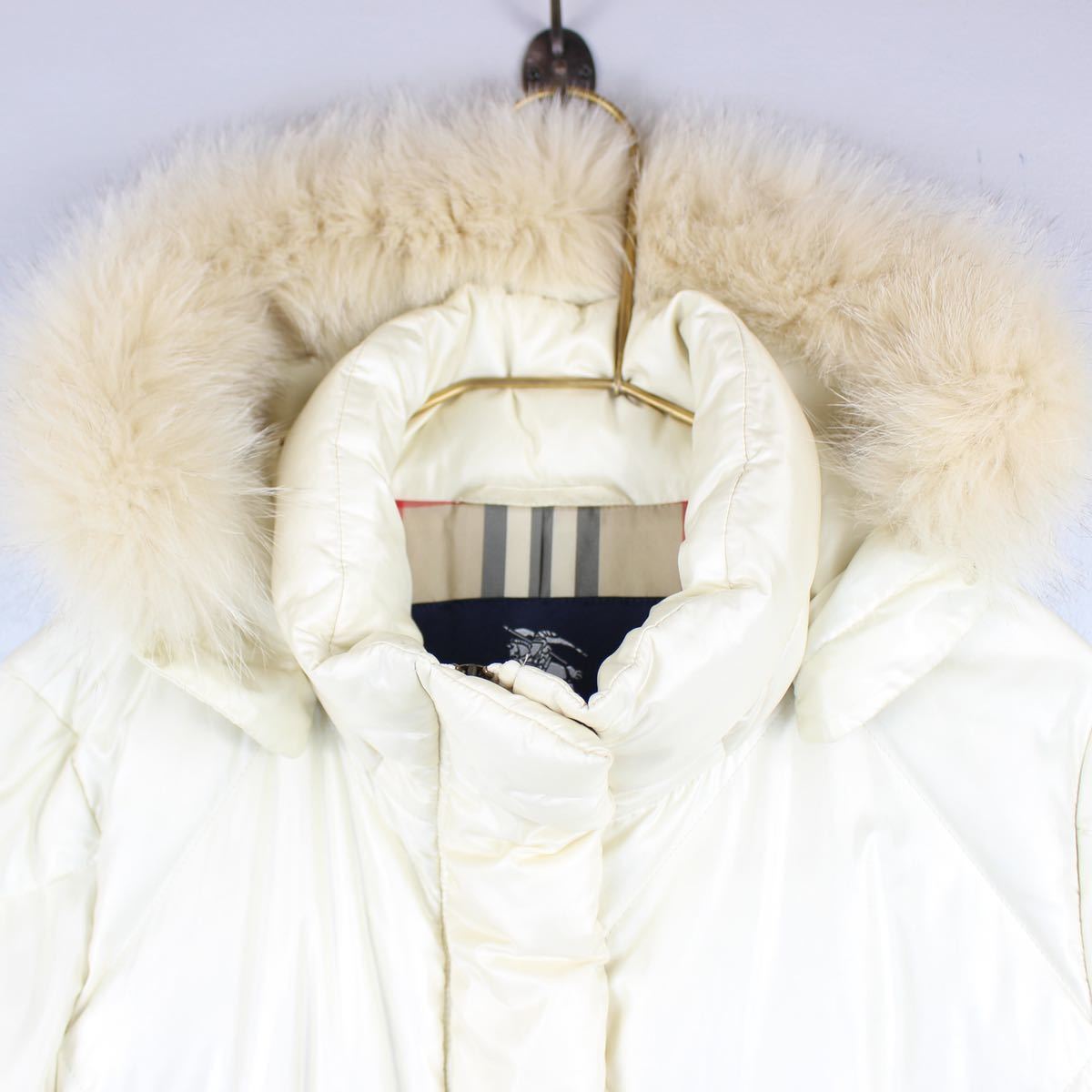 BURBERRY LONDON FOX FUR LONG DOWN COAT/バーバリーロンドン