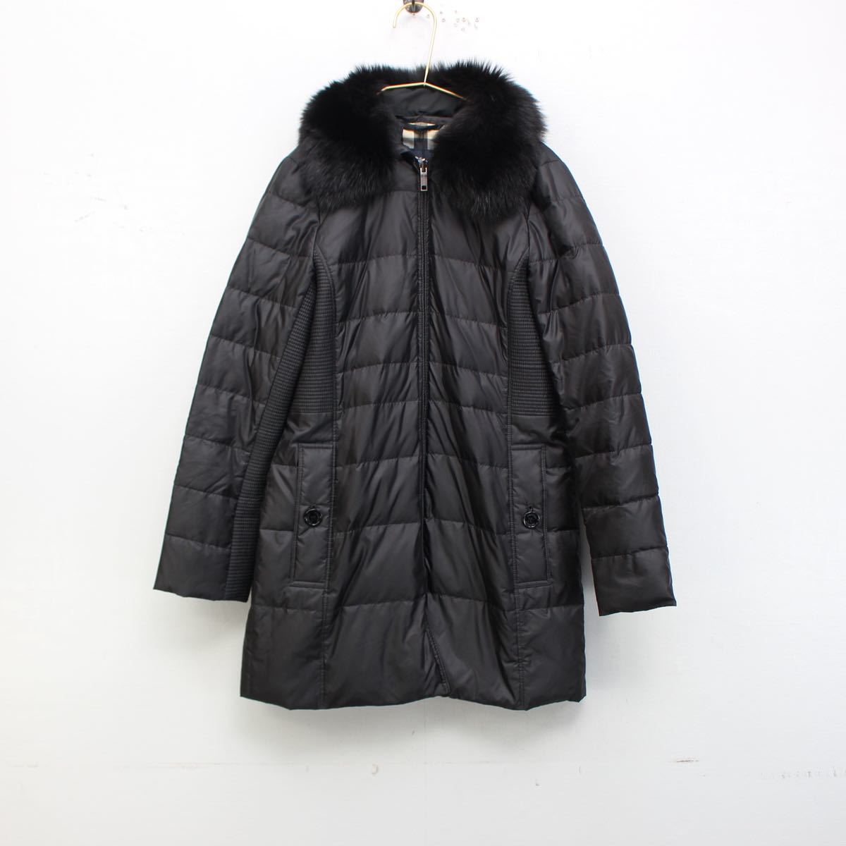 BURBERRY LONDON FUR DOWN COAT/バーバリーロンドンファー付ダウンコート