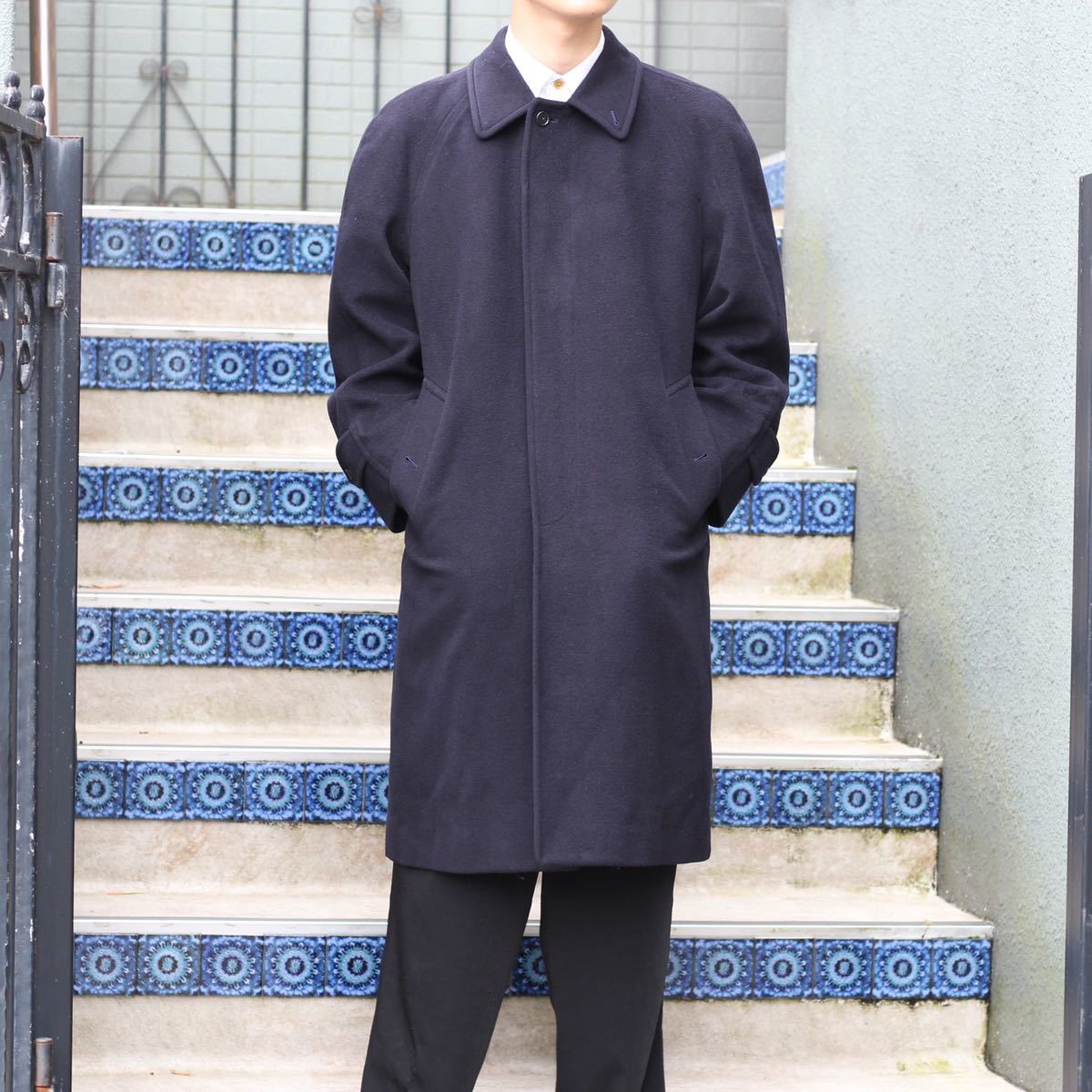 Burberrys PRORSUM CASHMERE BREND WOOL BALMACAAN COAT/バーバリーズプローサムカシミヤ混ウールバルマカーンコート(ステンカラーコート)_画像2