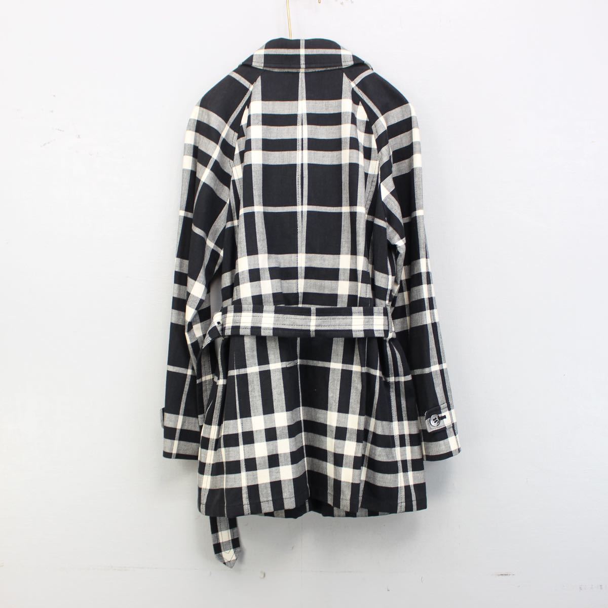 BURBERRY LONDON CHECK PATTERNED SINGLE TRENCH COAT/バーバリーロンドンチェック柄シングルトレンチコート