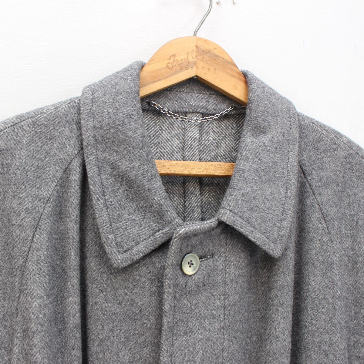 CORNELIANI CASHMERE BREND WOOL BELTED BALMACAAN COATコルネリアーニカシミヤ混ウールベルテッドバルマカーンコート(ステンカラーコート)_画像7