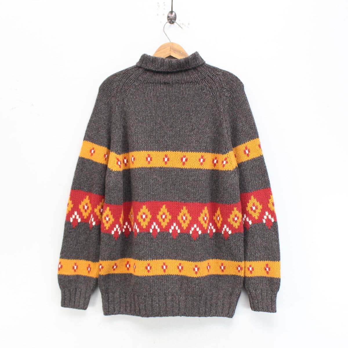 malo CASHMERE100% CHUNKY KNIT MADE IN ITALY/マーロカシミヤ100%チャンキーニット_画像5