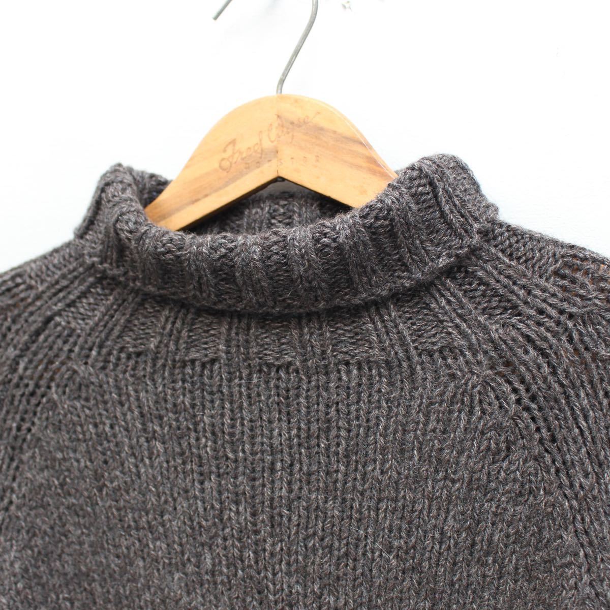 malo CASHMERE100% CHUNKY KNIT MADE IN ITALY/マーロカシミヤ100%チャンキーニット_画像6