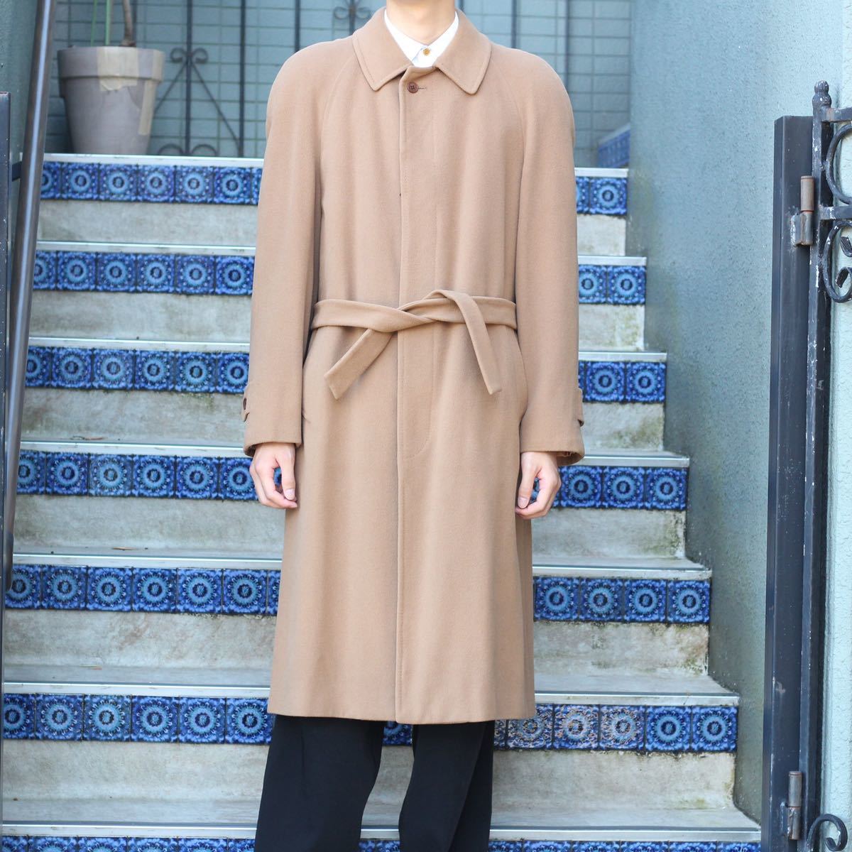 美品】ジバンシー GIVENCHY ロングコート キャメル 【保障できる