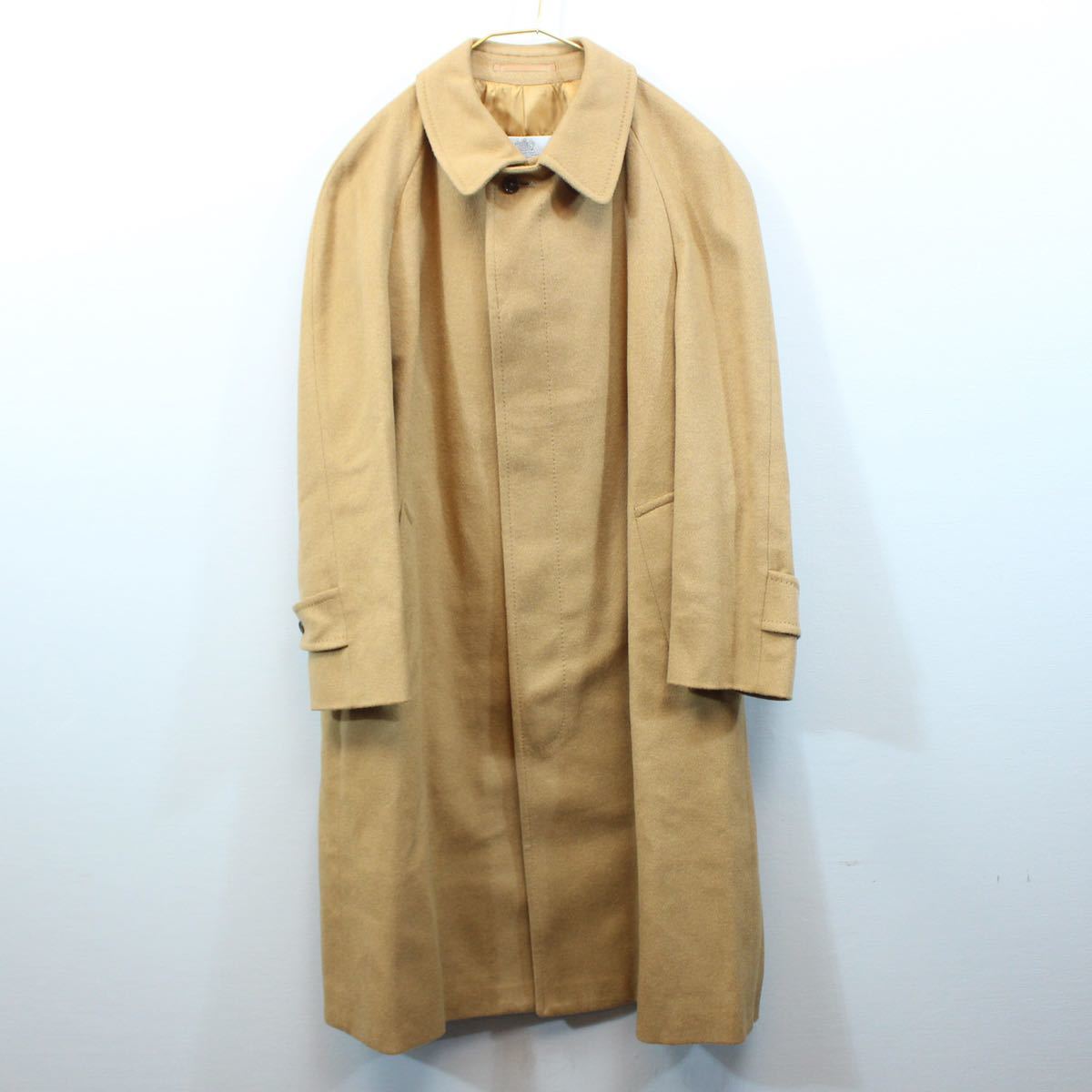 Aquascutum CASHMERE100% BALMACAAN COAT MADE IN ENGLAND/アクアスキュータムカシミヤ100%バルマカーンコート(ステンカラーコート)