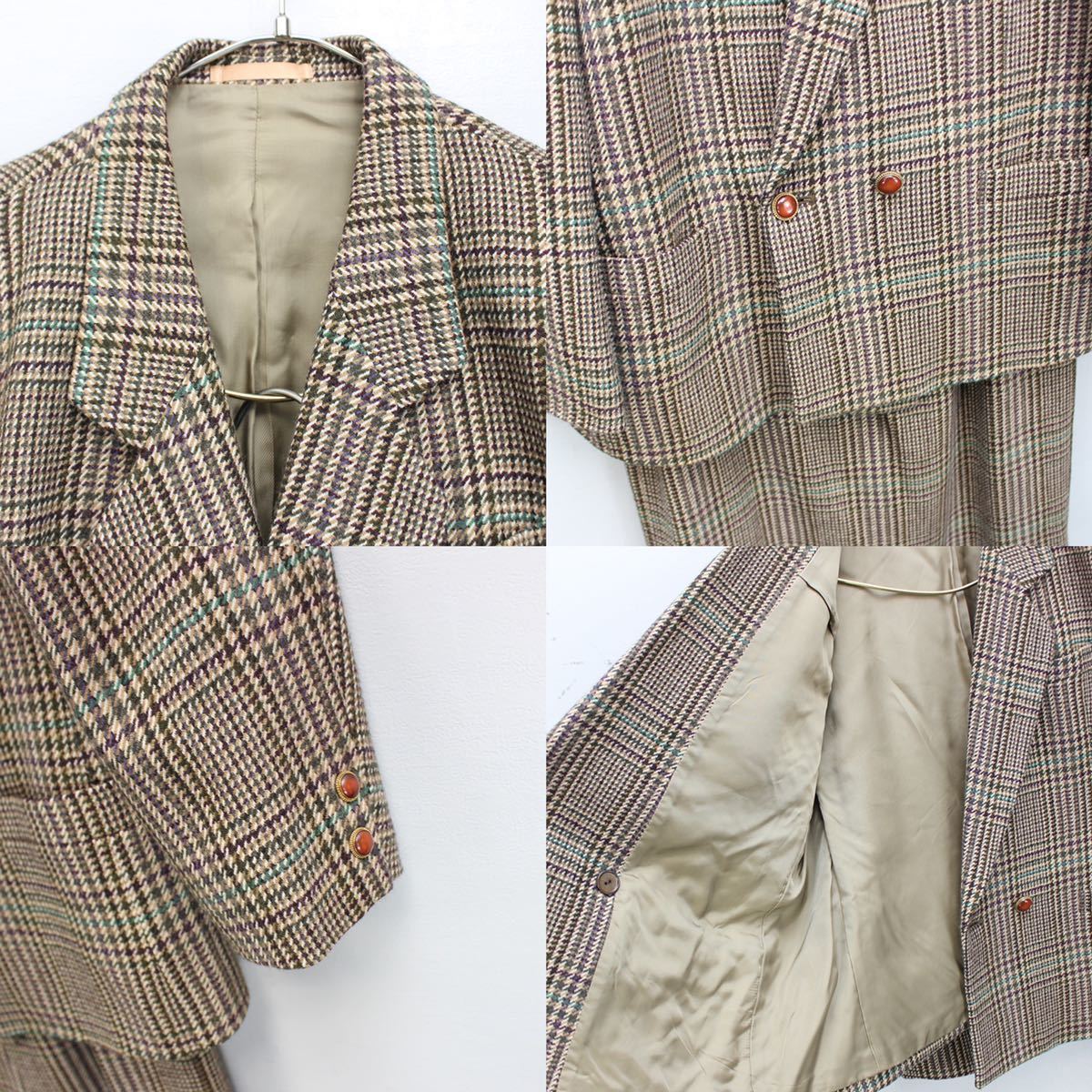 Burberrys CHECK PATTERNED SET UP JACKET SKIRT/バーバリーズチェック