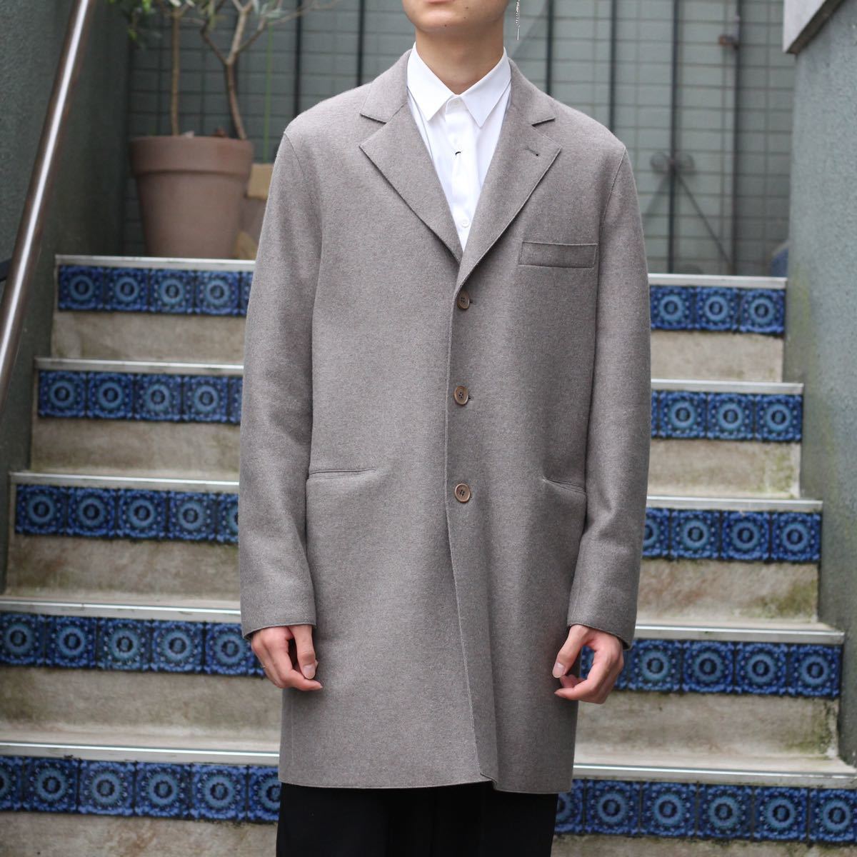 Loro Piana CAHEMERE100% CHESTERFIELD COAT/ロロピアーナカシミヤ100%チェスターフィールドコート_画像1