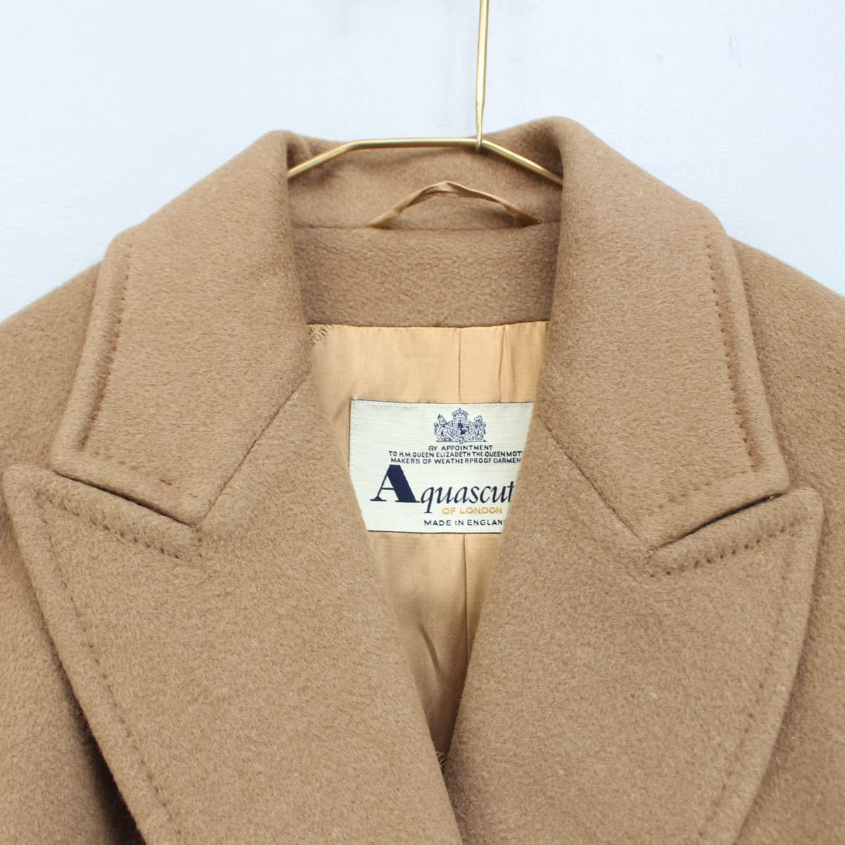Aquascutum アクアスキュータムアンゴラカシミヤ混ウールダブル Aquascutum アクアスキュータムアンゴラカシミヤ混ウールダブル