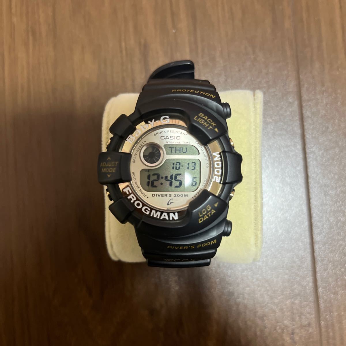 19800円 美品 電波ソーラーフロッグマンローズゴールドGWF1000B カシオ