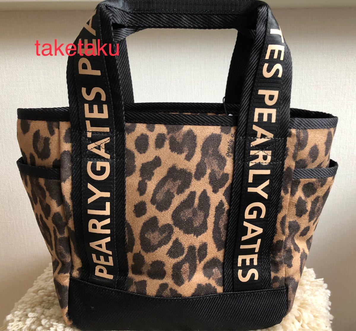 ★新品正規品 PEARLYGATES/パーリーゲイツ レオパード柄ミトン男女兼用 新品 未使用 パーリーゲイツ レオパード柄 カートバッグ