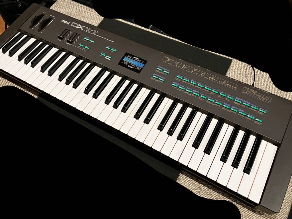 YAMAHA DX27 シンセサイザー LCD化 電池ホルダー化 音出し確認済 送料