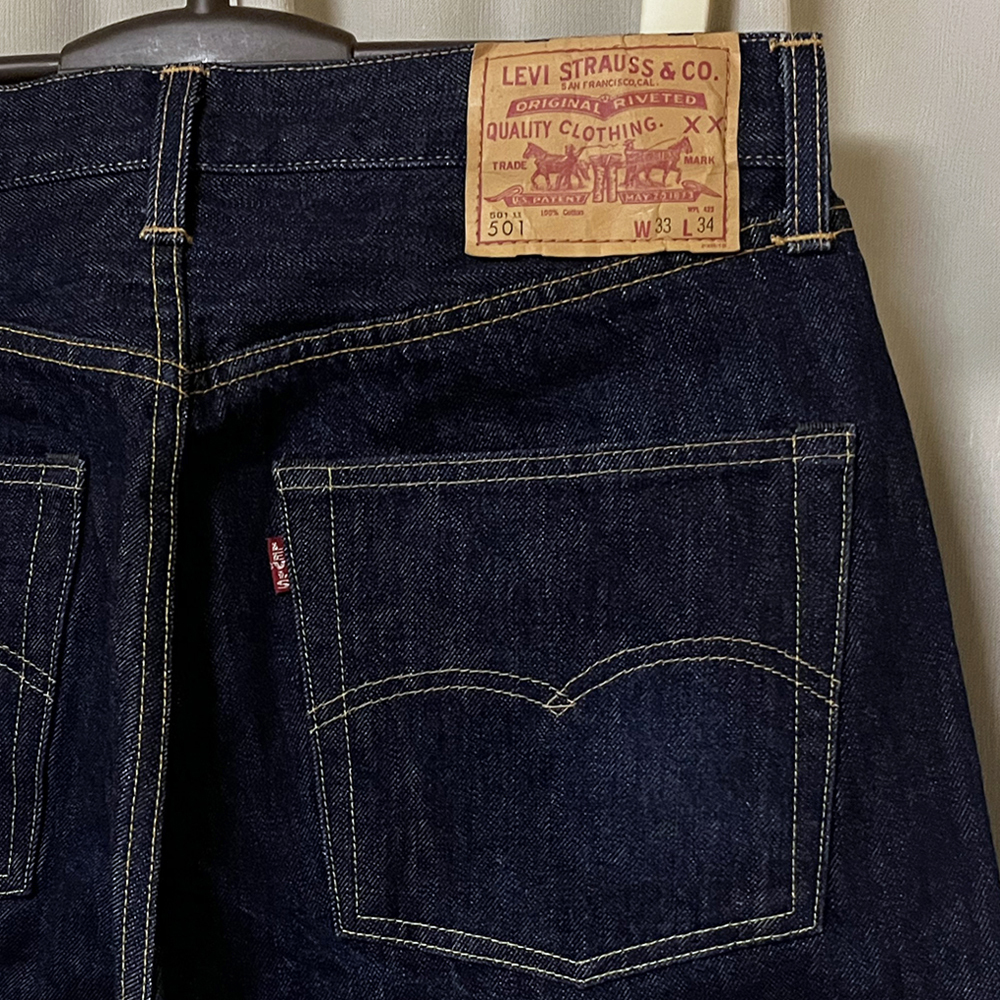 Yahoo!オークション - W33 USA製 LEVIS リーバイスLVC 66501...