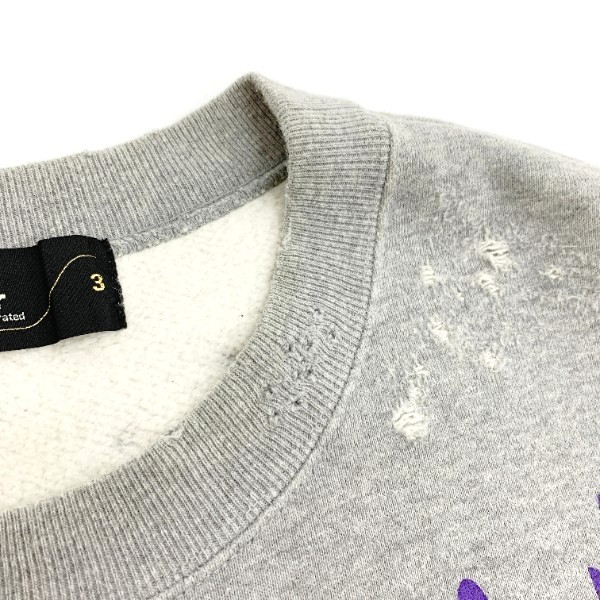 代引不可】【代引不可】KOLOR (カラー) ダメージ加工クルーネック