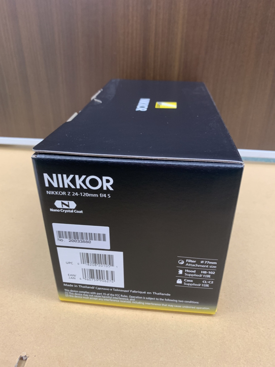 【B-0246-88】★1円スタート★新品★未開封★ニコン NIKKOR Z 24-120mm f/4 S_画像2