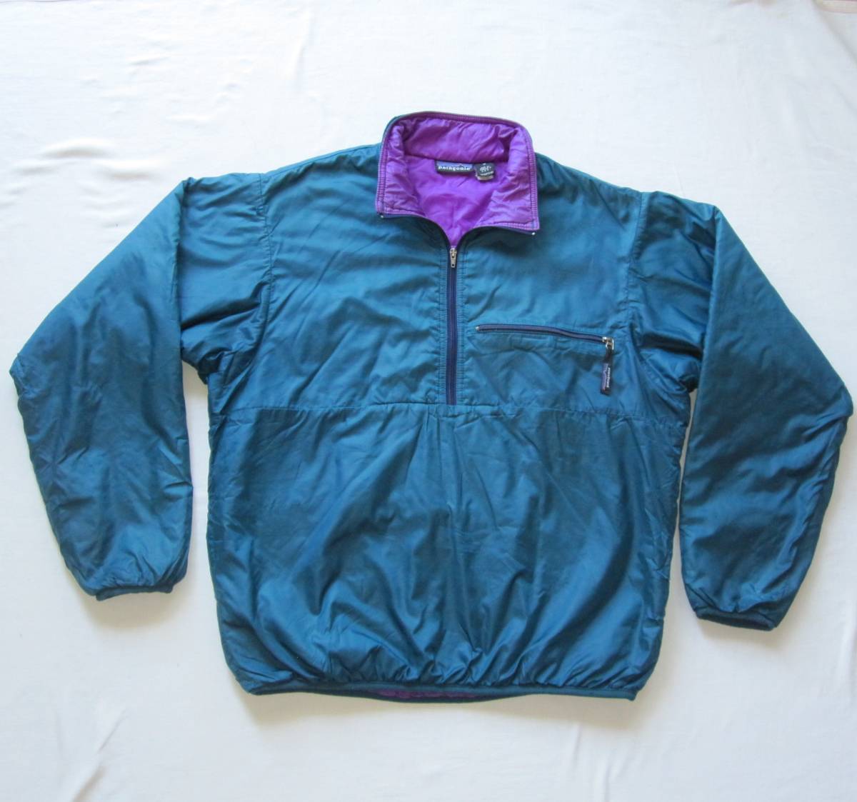 ☆ 90s パタゴニア パフボール プルオーバー (M) ブルーグラス x ブライトパープル / USA / patagonia / puffball/ vintage / ジャケット 