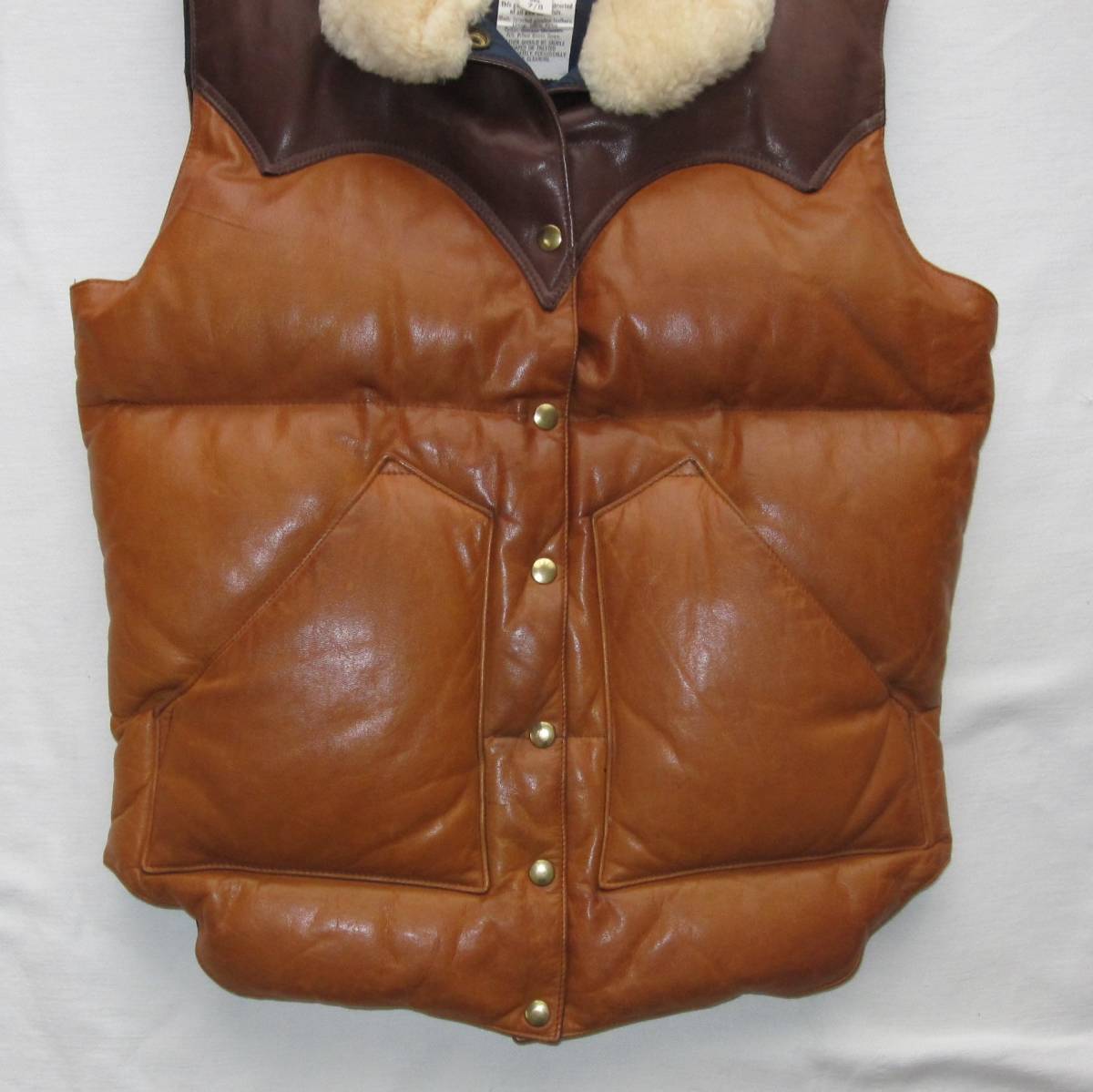 * 70s Vintage Rocky mountain all leather down vest (7/8) original / vintage / Vintage / 1970s