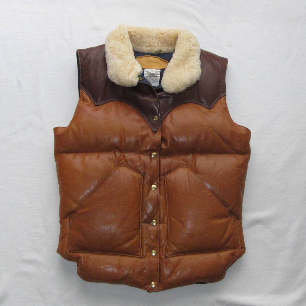 * 70s Vintage Rocky mountain all leather down vest (7/8) original / vintage / Vintage / 1970s