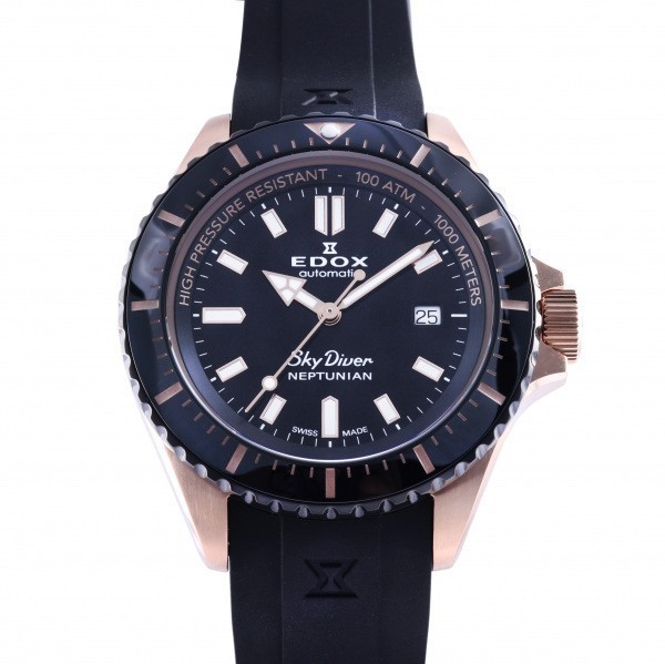 エドックス EDOX スカイダイバー ネプチュニアン オートマティック 8012037RNNCA-NIR ブラック文字盤 新品 腕時計 メンズ