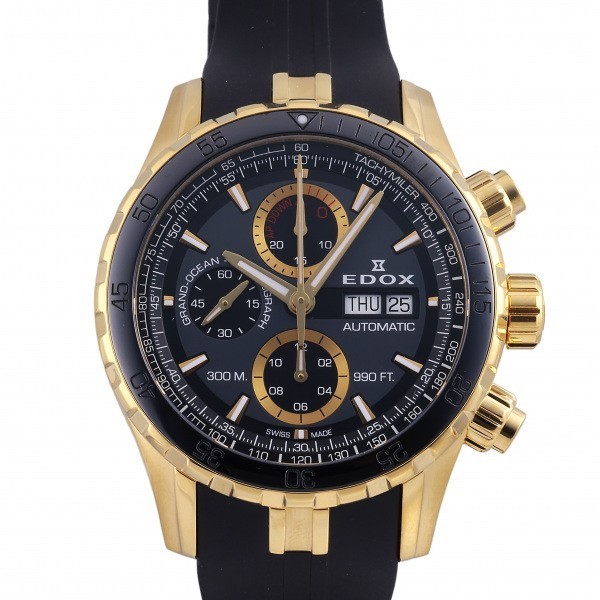 エドックス EDOX グランドオーシャン クロノグラフ オートマチック 01123-37J5-NID5 ブラック文字盤 新品 腕時計 メンズ