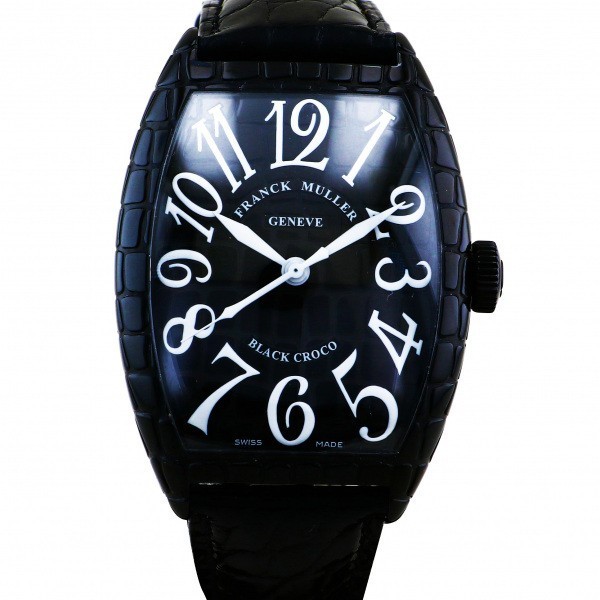フランク・ミュラー FRANCK MULLER トノウカーベックス ブラッククロコ 8880SCBLKCRO ブラック文字盤 新品 腕時計 メンズ
