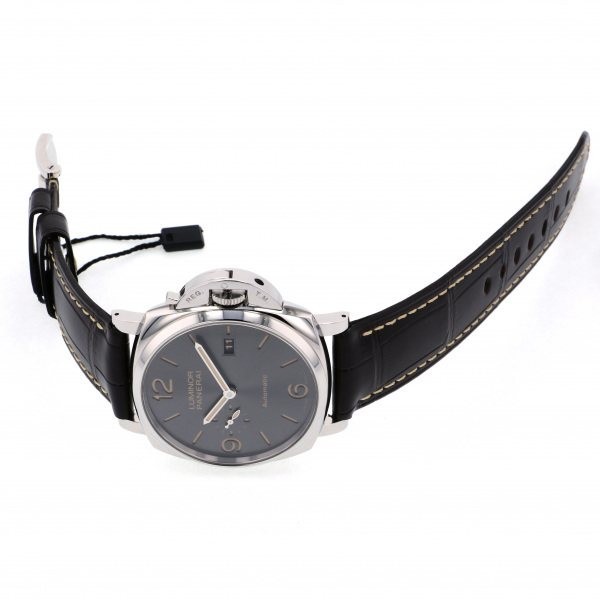 パネライ PANERAI ルミノール ドゥエ 3デイズ オートマティックアッチャイオ PAM00943 グレー文字盤 新品 腕時計 メンズ_画像2