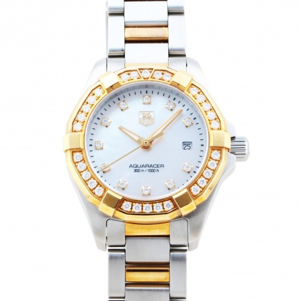  tag * Heuer TAG HEUER Aquaracer quartz watch WAY1453.BD0922 white face new goods wristwatch lady's 