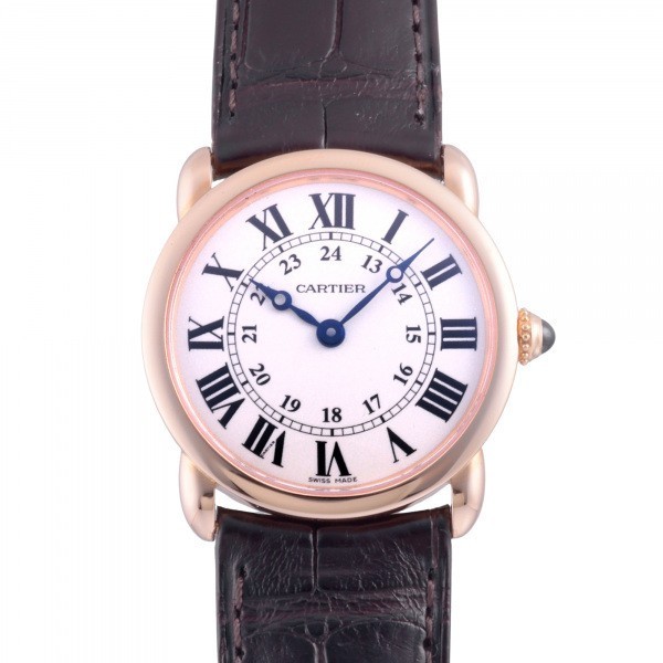 カルティエ Cartier ロンドルイ ロンド ルイ カルティエSM W6800151 シルバー文字盤 中古 腕時計 レディース