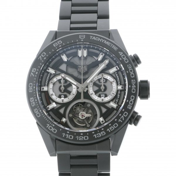 タグ・ホイヤー TAG HEUER カレラ キャリバー ホイヤー02T CAR5A90.BH0742 ブラック文字盤 新品 腕時計 メンズ