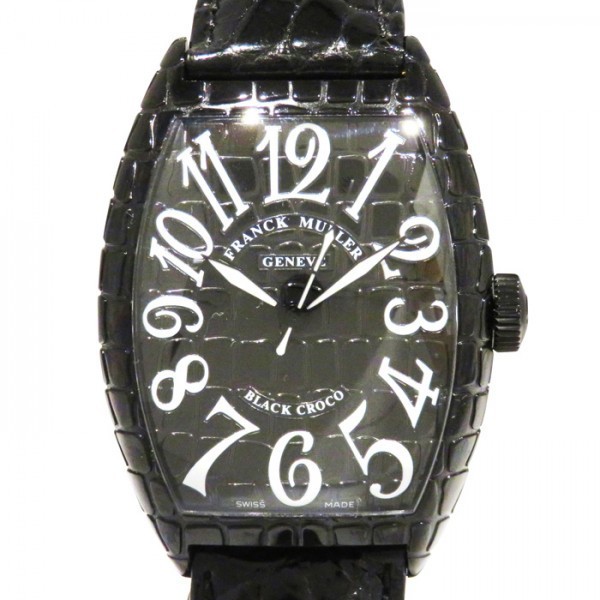 フランク・ミュラー FRANCK MULLER トノウカーベックス ブラッククロコ 8880SCBLKCRO ブラック文字盤 新品 腕時計 メンズ