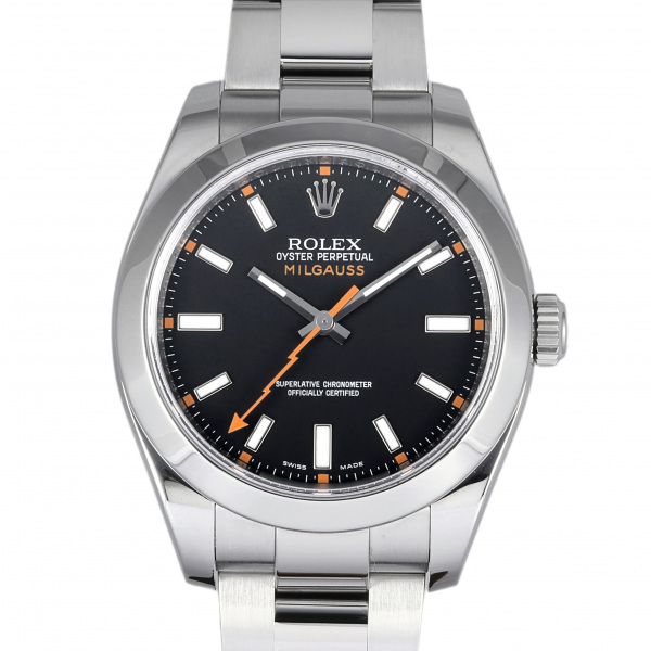 ロレックス ROLEX ミルガウス 116400 ブラック文字盤 中古 腕時計 メンズ_画像1