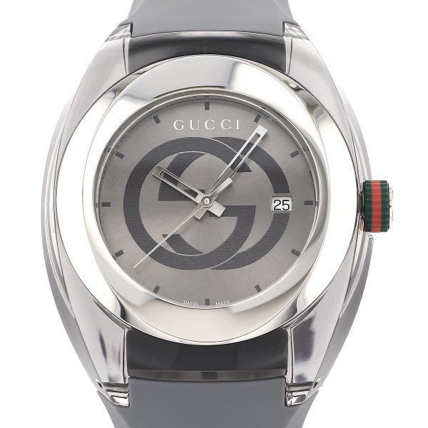 正規激安 YA137109A シンク GUCCI グッチ シルバー文字盤 メンズ