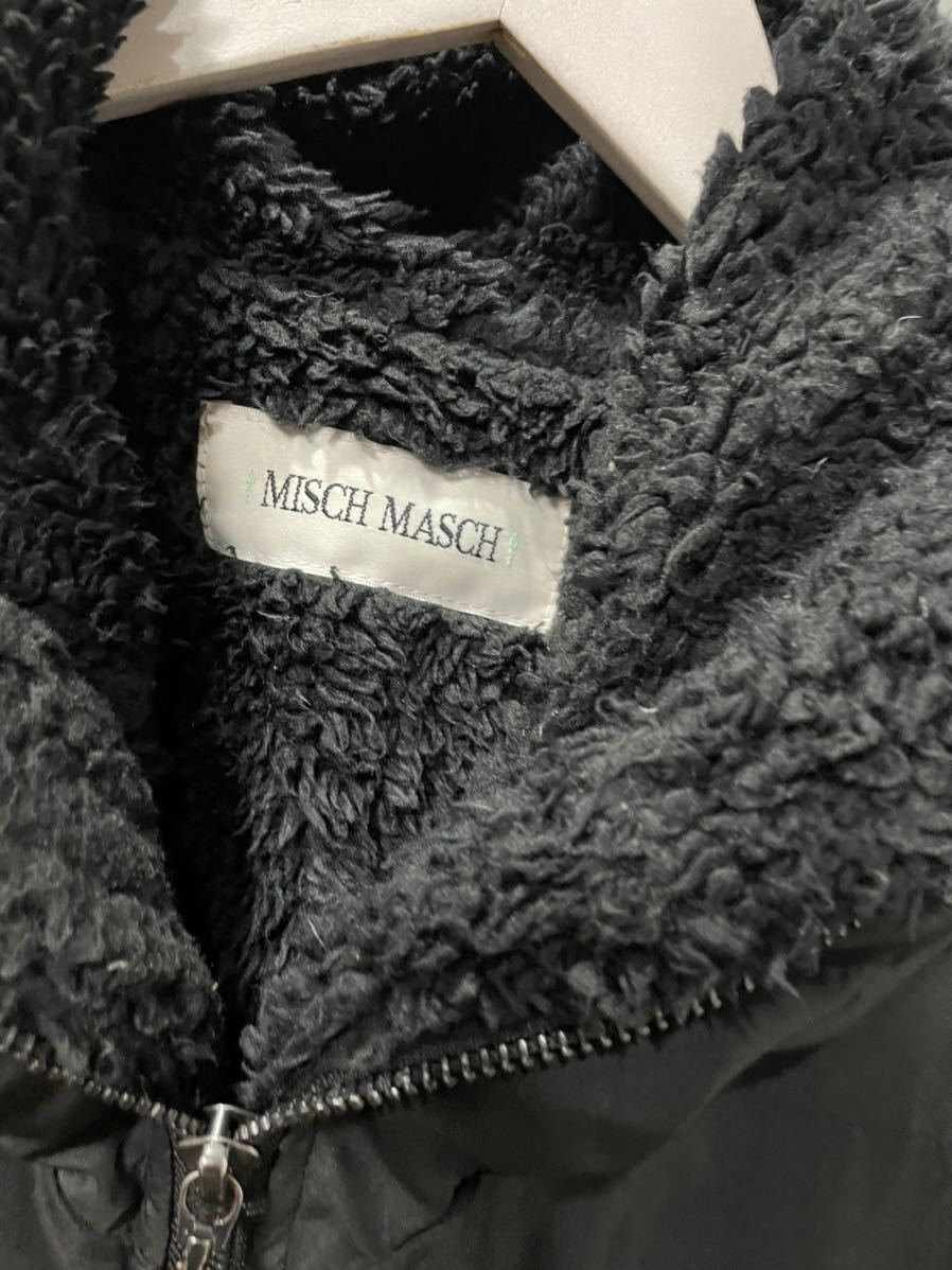 MISCH MASCHミッシュマッシュ長袖ダウントップスジャケット黒コート_画像2