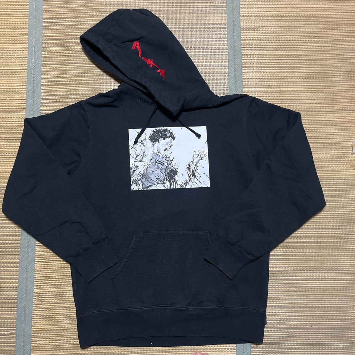 17aw Supreme AKIRA Arm Hooded Sweatshirt Hoodie アキラ パーカー 黒